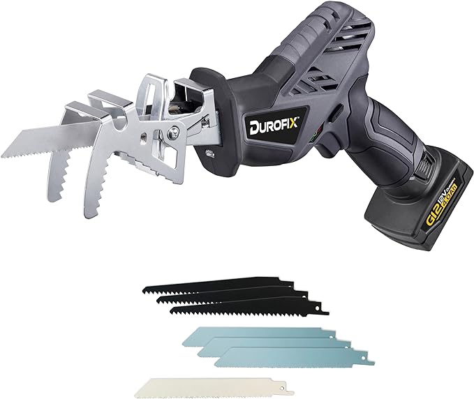 G12 Series Cordless Mini Reciprocating Saw Kit with Canvas Bag