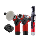 ACDelco ARW12103-K11 G12 Series 12V Cordless Li-ion 1/4" Impact Driver, 3/8" Drill Driver & Brushless Ratchet Wrench Combo Tool Kit with 2 Batteries