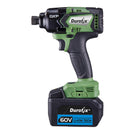 60V Cordless 1/4" Brushless Impact Driver Kit Max 200 ft-lbs Image 4 - Durofix Tools
