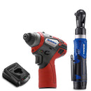 G12 Series 12V Cordless Li-ion 3/8" Ratchet Wrench & 1/4" Impact Driver Combo Tool Kit Image 1 - Durofix Tools