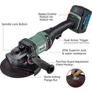 60V Cordless 7" Brushless 3-Speed Angle Grinder Kit Image 3 - Durofix Tools
