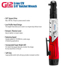 G12 Series 12V Cordless Li-ion 3/8" 55 ft-lbs. Ratchet Wrench - Bare Tool Only Image 3 - Durofix Tools
