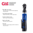 G12 Series 12V Cordless Li-ion 1/4" & 3/8" Ratchet Wrench Combo Tool Kit with 2 Batteries and Canvas Bag 5 - Durofix Tools