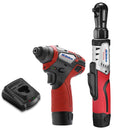 ACDelco ARW12103-K2 G12 Series 12V Cordless Li-ion 3/8" Brushless Rachet Wrench & 1/4" Impact Driver Combo Tool Kit with 2 Batteries