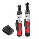 G12 Series 12V Cordless Li-ion 1/4" & 3/8" Brushless Ratchet Wrench Combo Tool Kit Image 1 - Durofix Tools