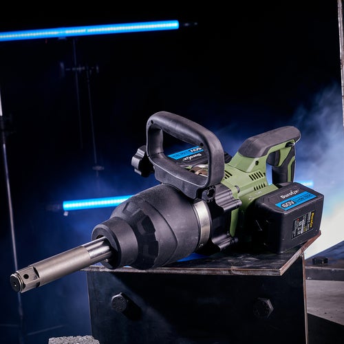 60V Cordless 1" Brushless Jumbo Impact Wrench with Extended Anvil 2 Battery Kit Max 3000 ft-lbs & 2 Addtional 2.5 Ah Battery Image 5 - Durofix Tools