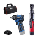 ACDelco ARW12103-K1 G12 Series 12V Cordless Li-ion 3/8" Brushless Rachet Wrench & Impact Wrench Combo Tool Kit with 1 Battery