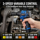 ACDelco ARW12103-K1 G12 Series 12V Cordless Li-ion 3/8" Brushless Rachet Wrench & Impact Wrench Combo Tool Kit with 1 Battery