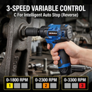 12V Brushless 3/8" Impact Wrench 140 ft-lbs Kit w/ Battery - ARI12186-3P