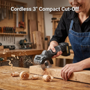 Durofix RC1222-P2G G12 Cordless 3" Compact Cut-Off Tool 2 Battery Kit, 20,000 RPM, w/ Safety Guard