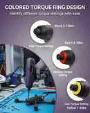 Durofix 20V Cordless Industrial Assembly Tool, Brushless Motor, with Auto Shut-Off, Wireless Comm. & 0.5 - 12Nm, 1/4" Hex Drive, 1x 4.0Ah Battery