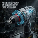 Durofix G12 12V Cordless 3/8" Hammer Drill & Rotary Hammer | 1.3J Impact, Power Tool Kit w/ Battery & Charger | RK12136-2-K7