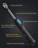 Durofix RM601-3 3/8" Heavy Duty Digital Torque Wrench 3.7 to 37 ft-lbs with Socket Set & Backlit Display