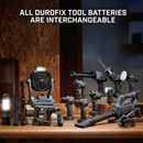 Durofix RC1222-P2G G12 Cordless 3" Compact Cut-Off Tool 2 Battery Kit, 20,000 RPM, w/ Safety Guard