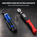ACDelco 12V Cordless 3/8" Ratchet Kit + Digital Torque Wrench Combo | ARM601-3-K1