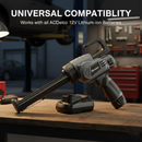 Durofix RZ1230T 12V Cordless Caulking Gun | G12 Series | 10 oz Cartridge | 8-Speed Adjustable | Bare Tool Only