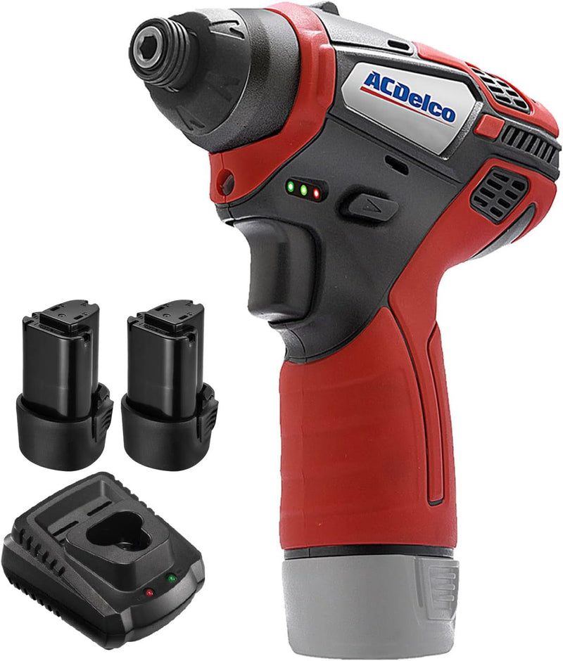 ACDelco ARI12105P G12 Series 12V Cordless Li-ion 1/4" 82 ft-lbs. Impact Driver Tool Kit