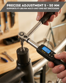 Durofix RM601-3 3/8" Heavy Duty Digital Torque Wrench 3.7 to 37 ft-lbs with Socket Set & Backlit Display