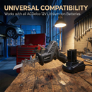 Durofix G12 12V Cordless Hammer Drill, Reciprocating Cutter & 8-Speed Blower | RK12136-2-K1