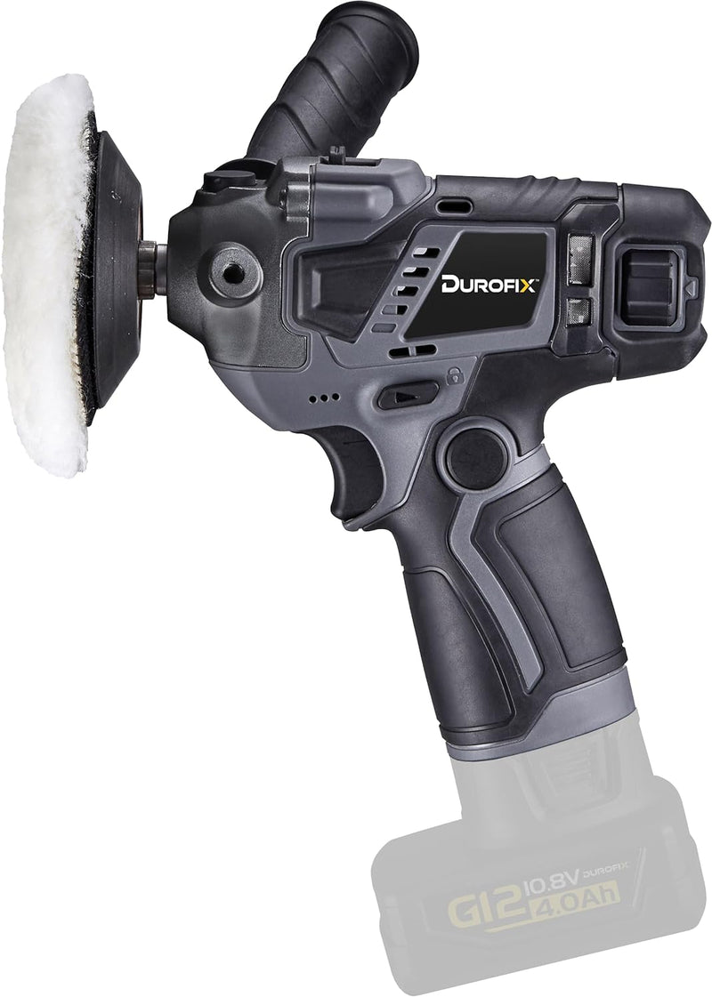 Durofix RS1222-TG G12 Series 12V Cordless 3" Compact Polisher & Sander Kit, 16-Speed 1,600 to 9,500 RPM - Bare Tool Only