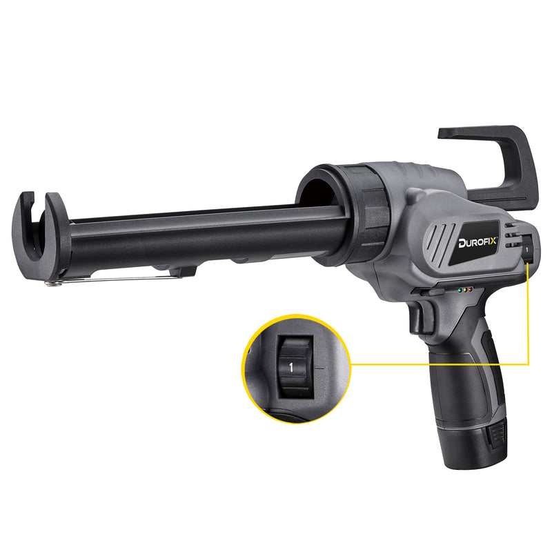 G12 Series Cordless Powered Caulking Gun for 10 oz. cartridge, w/ 8-Speed Dial - Bare Tool Only