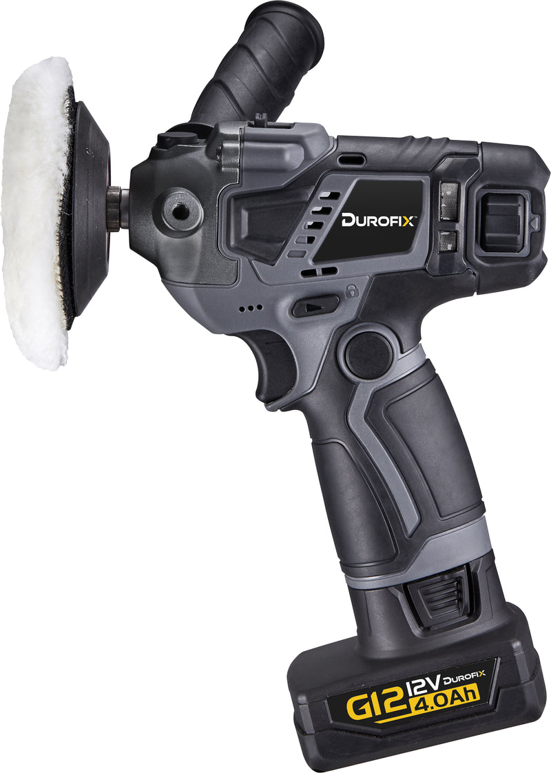 G12 Series 12V Cordless 3" Compact Polisher & Sander 2 Battery Kit, 16 - Speed 1,600 to 9,500 RPM Image 5 - Durofix Tools