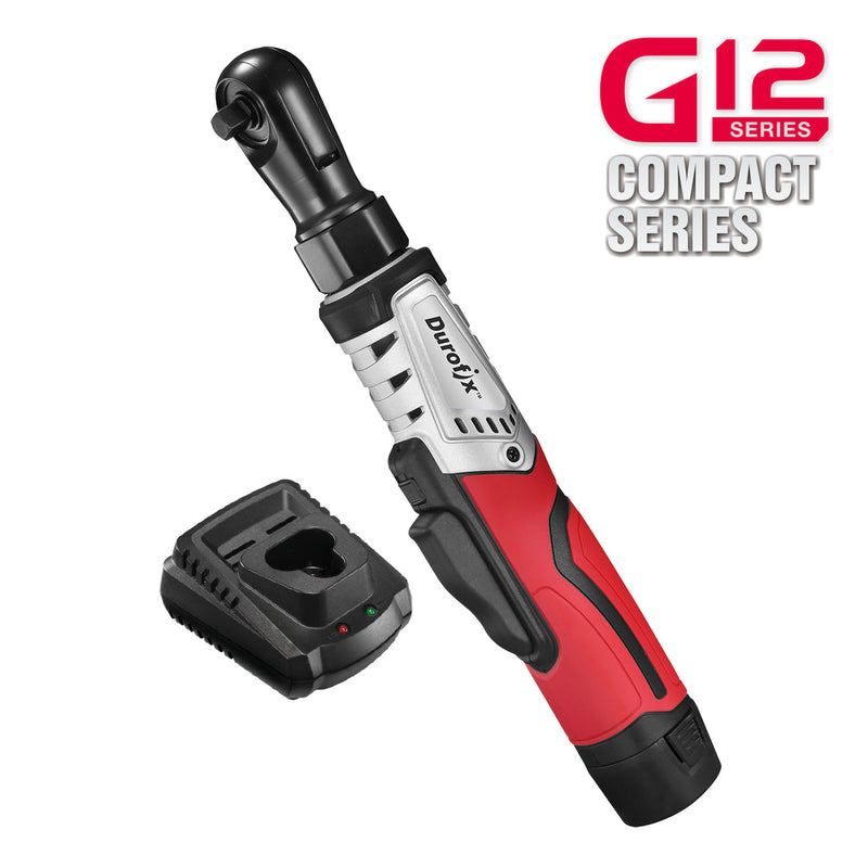 G12 Series 12V Li-ion Cordless 3/8” 65 ft-lbs. Torque Brushless Ratchet Wrench Tool Kit Image 1 - Durofix Tools