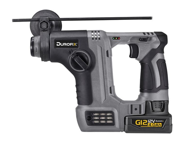 G12 Series Brushless Compact Rotary Hammer Drill 2 Battery Kit, 1.3J Impact Energy Image 3 - Durofix Tools