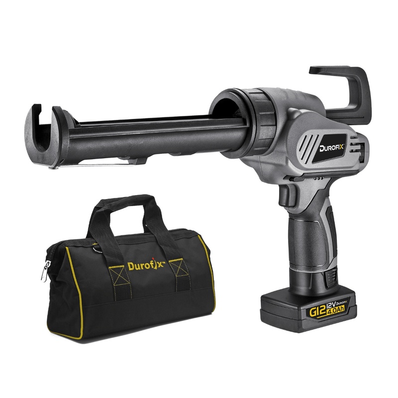 G12 Series Cordless Automatic Caulking Gun Kit for 10 oz. Cartridge w/ 8 - Speed Dial & 4.0 Ah Battery Image 1 - Durofix Tools