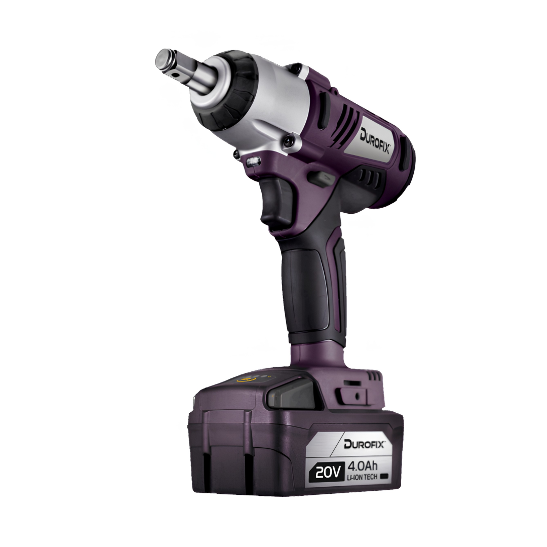 Durofix RI20126 20V Brushless 1/2” Impact Wrench - 375 Nm Reverse Torq