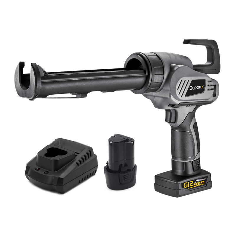 G12 Series Cordless Powered Caulking Gun 2 Battery Kit for 10 oz. Cartridge w/ 8 - Speed Dial Image 1 - Durofix Tools