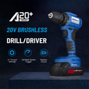 ACDelco ARD20137P A20 Series 20V Cordless Brushless Power Drill Kit with Battery & Charger, Variable Speed 283 In-Lb Torque