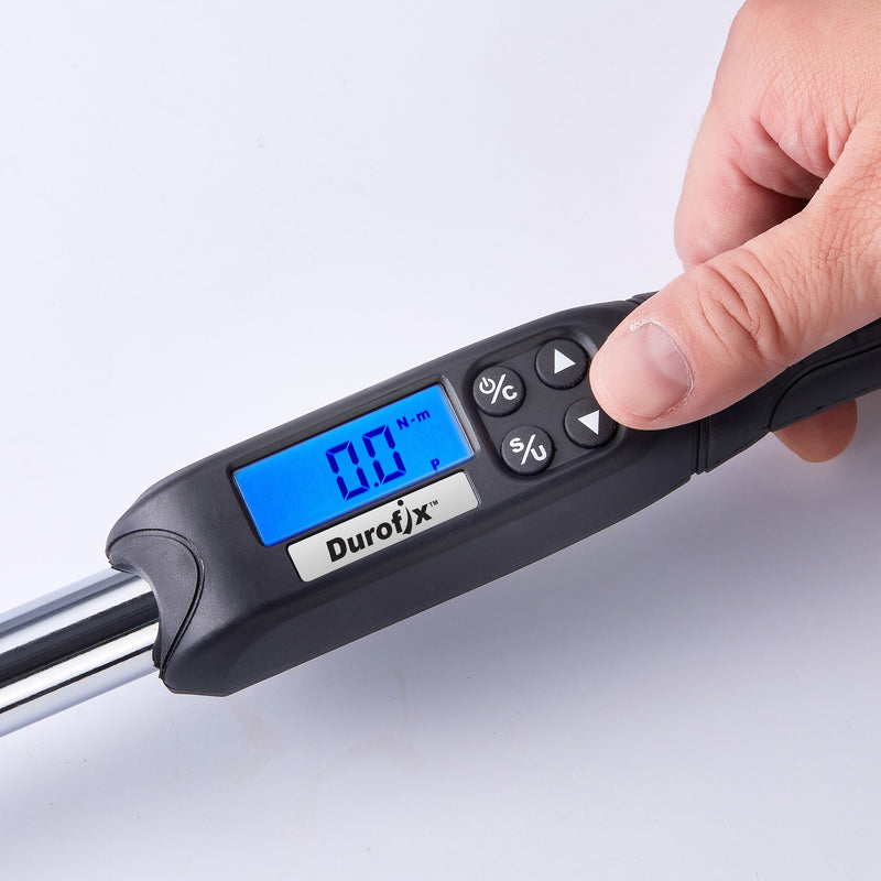 3/8" Heavy Duty Digital Torque Wrench 3.7 to 37 ft-lbs with Socket Set Image 3 - Durofix Tools