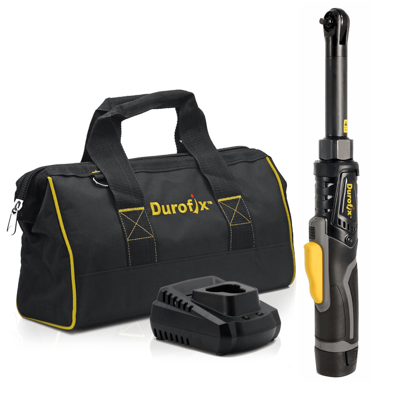 G12 Series 12V Cordless Li-ion 1/4" 30 ft-lbs. Extended Ratchet Wrench Tool Kit with Canvas Bag Image 1 - Durofix Tools