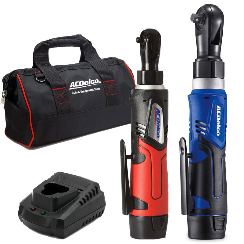 G12 Series 12V Cordless Li-ion 1/4" & 3/8" Ratchet Wrench Combo Tool Kit with 2 Batteries and Canvas Bag 1 - Durofix Tools