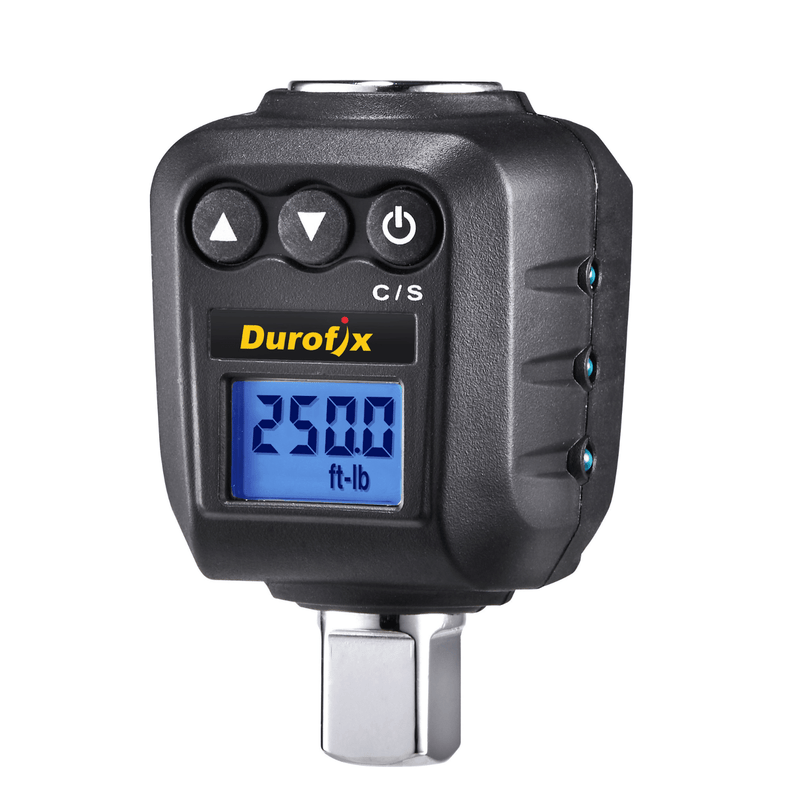 1/2" Heavy Duty Digital Torque Adapter 25 to 250 ft-lbs with Backlit Display Image 1 - Durofix Tools