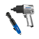 Pneumatic 1/2" Impact Wrench & 3/8" Ratchet Wrench Combo Tool Kit Image 1 - Durofix Tools