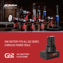 G12 Series 12V Li-ion Interchangeable Battery Pack 4.0 AH Image 2 - Durofix Tools