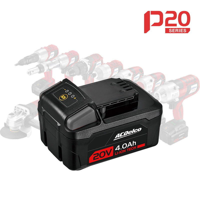 P20 Series 20V 4.0Ah Li-ion Interchangeable Battery Pack Image 2 - Durofix Tools
