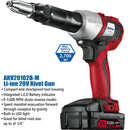 ACDelco ARV20102B-M P20 Series 20V Cordless Li-ion Heavy Duty Brushless Rivet Gun Tool Kit with Blind Rivet Sets (2.4 / 3.2 / 4.0 / 4.8 mm) and Carrying Case