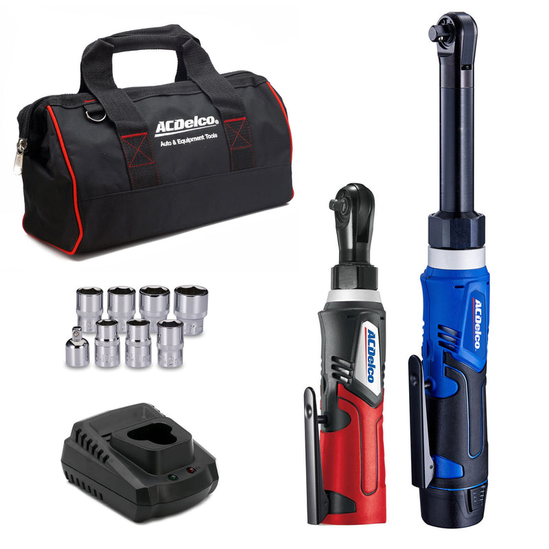 G12 Series 12V Cordless Li-ion 3/8" Extended Ratchet Wrench & 1/4" Ratchet Wrench Combo Tool Kit Image 1 - Durofix Tools