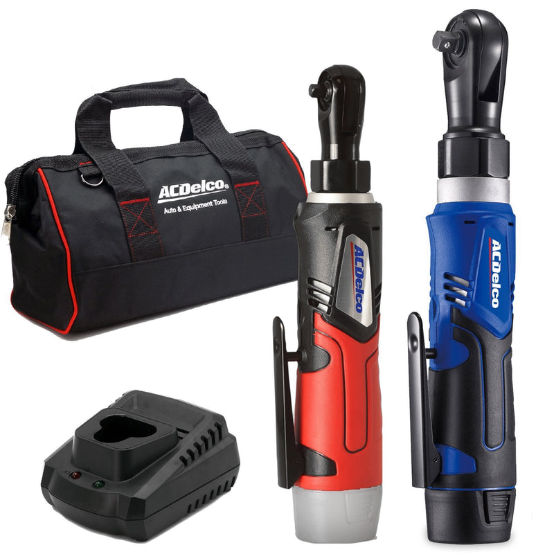 G12 Series 12V Cordless Li-ion 1/4" & 3/8" Ratchet Wrench Combo Tool Kit with Canvas Bag Image 1 - Durofix Tools