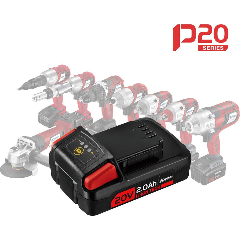 P20 Series 20V 2.0Ah Li-ion Interchangeable Battery Pack Image 2 - Durofix Tools