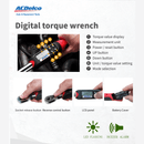 3/8" Heavy Duty Digital Torque Wrench 3.7 to 37 ft-lbs Image 5 - Durofix Tools