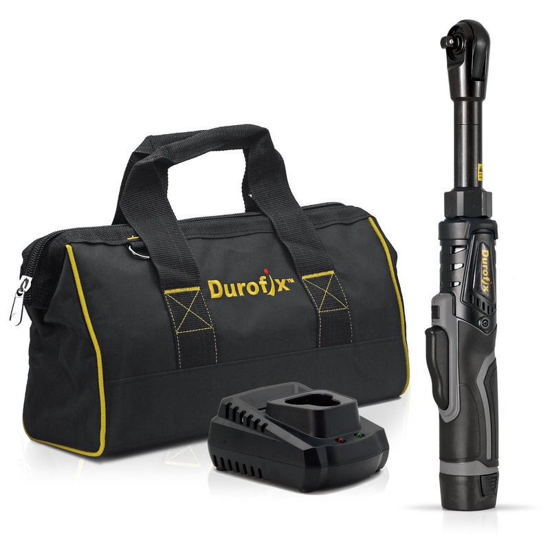 G12 Series 12V Cordless Li-ion 3/8" 65 ft-lbs. Extended Ratchet Wrench Tool Kit with Canvas Bag Image 1 - Durofix Tools